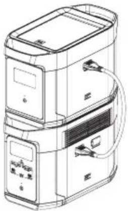 ECOFLOW DELTA Max 2000 - Antes de usar la batería adicional, preste atención a las instrucciones que aparecen a continuación: - 1