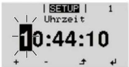 Fronius ECO 25.0-3-S - Die erste Stelle eines einzustellen- den Wertes blinkt: - 3