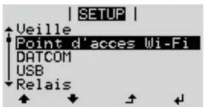 Fronius ECO 25.0-3-S - Navigation dans le point de menu SETUP - 3