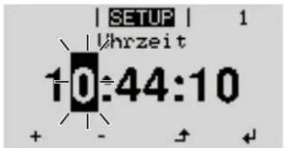 Fronius ECO 25.0-3-S - Die erste Stelle eines einzustellen- den Wertes blinkt: - 4