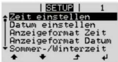 Fronius ECO 27.0-3-S - Anwendungsbeispiel: Zeit einstellen - 6