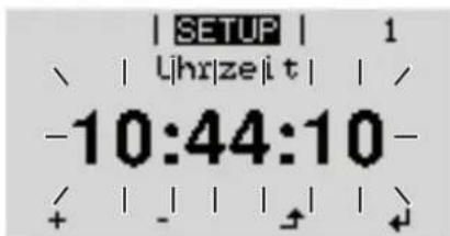 Fronius ECO 27.0-3-S - Anwendungsbeispiel: Zeit einstellen - 5