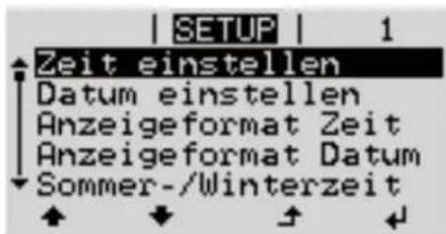 Fronius ECO 27.0-3-S - Anwendungsbeispiel: Zeit einstellen - 2
