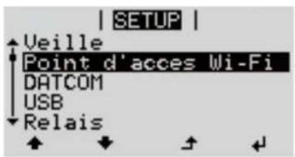 Fronius ECO 27.0-3-S - Navigation dans le point de menu SETUP - 3