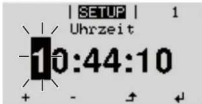Fronius ECO 27.0-3-S - Anwendungsbeispiel: Zeit einstellen - 3