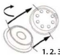 HOMEDICS Heel Smoother PED-600 - De schuurschijf gebruiken - 1