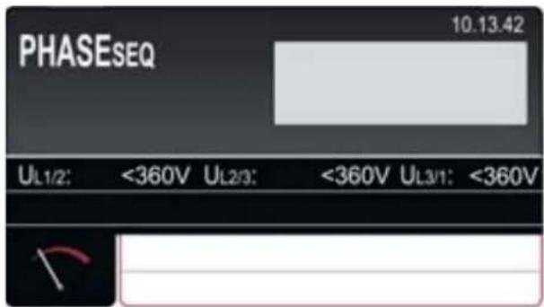 PHASESEQ 10.13.42 UL1/2: <360V UL2/3: <360V UL3/1: <360V