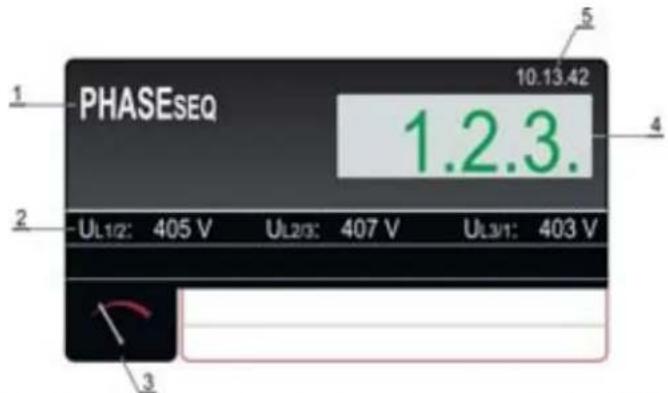 PHASESEQ 10.13.42 1.2.3. UL1/2: 405 V UL2/3: 407 V UL3/1: 403 V