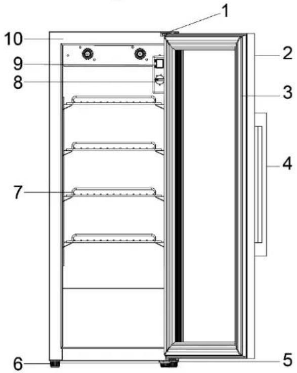 CASO BBQ Cooler M-R - Illustration: Dimensioning - 1