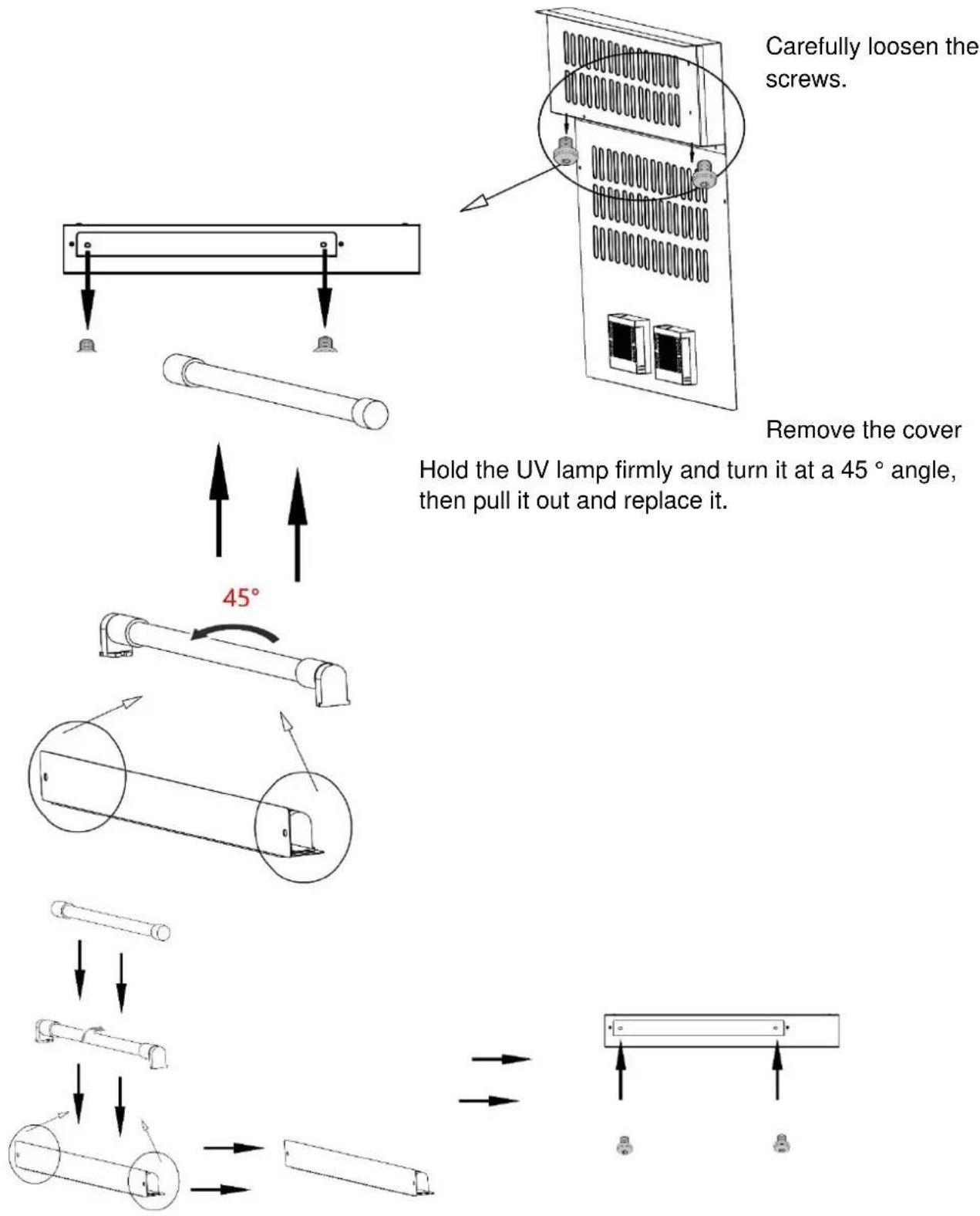 CASO DryAged Master 380 ro - Changing the UV lamp - 1