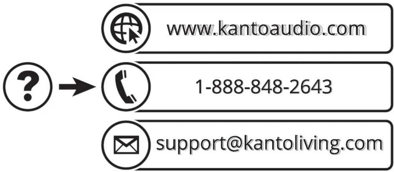 Kanto SUB8V - Audio guide de dépannage - 1