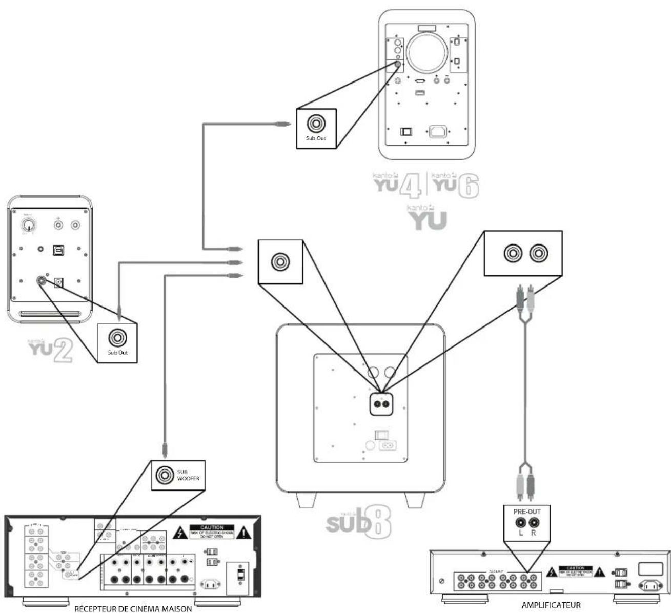 Kanto SUB8V - Configuration et Connexion de Notre Subwoofer - 1