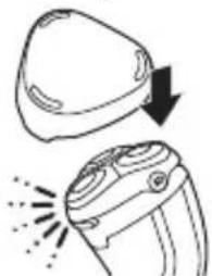 PHILIPS Series 3000 S3230 - Replacing the shaving heads - 6