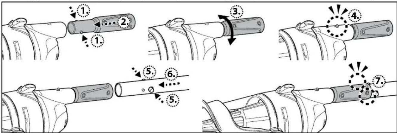 KOKIDO EV56 - Montaggio dell' palo telescopico specifico (non incluso) (solo per Australia/Nuova Zelanda) - 1
