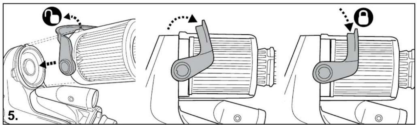 KOKIDO EV60 - Instelling voor LEAF-OUT™ en SAND-OUT™ functie Reinigen van fijn vuil (met patroonfilter) - 2