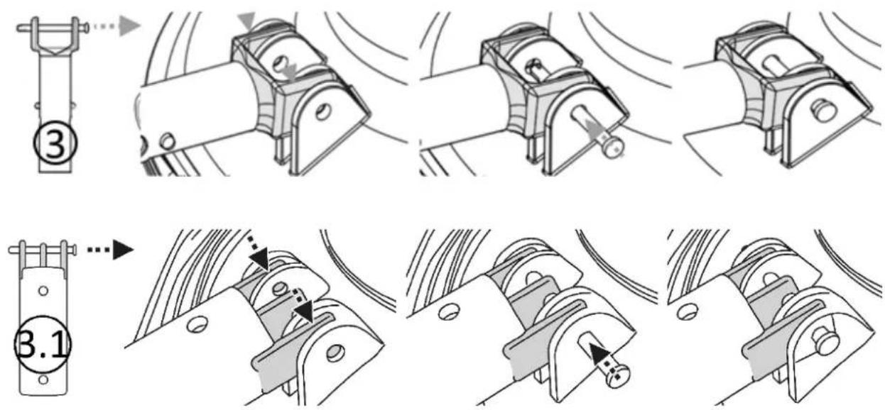 KOKIDO EV80 - Telescopic pole connector assembly - 1