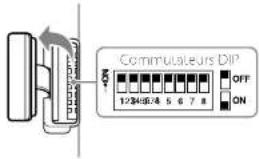 Commutateurs DIP 12345678 5 6 7 8 OFF ON