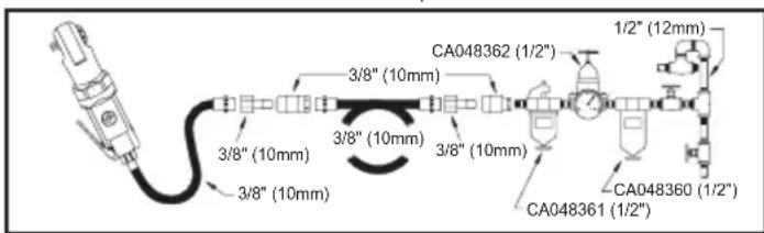Chicago Pneumatic CP886H - Alimentation en air comprimé - 1