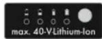 Grizzly AHS 4055 Lion Set - Symbolen op de accu - 6