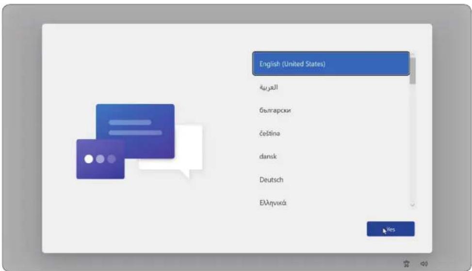 English (United States) العربية Български čeština dansk Deutsch Еллгенكá Yes