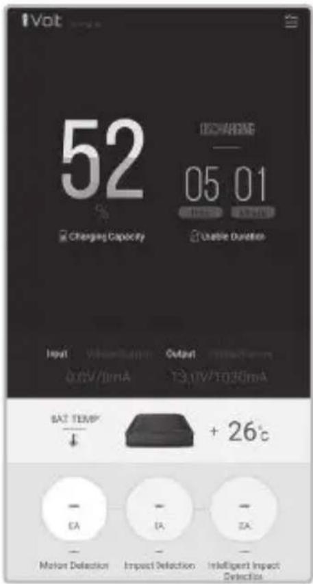 Thinkware iVolt Xtra - About the Home screen on the iVolt app - 1