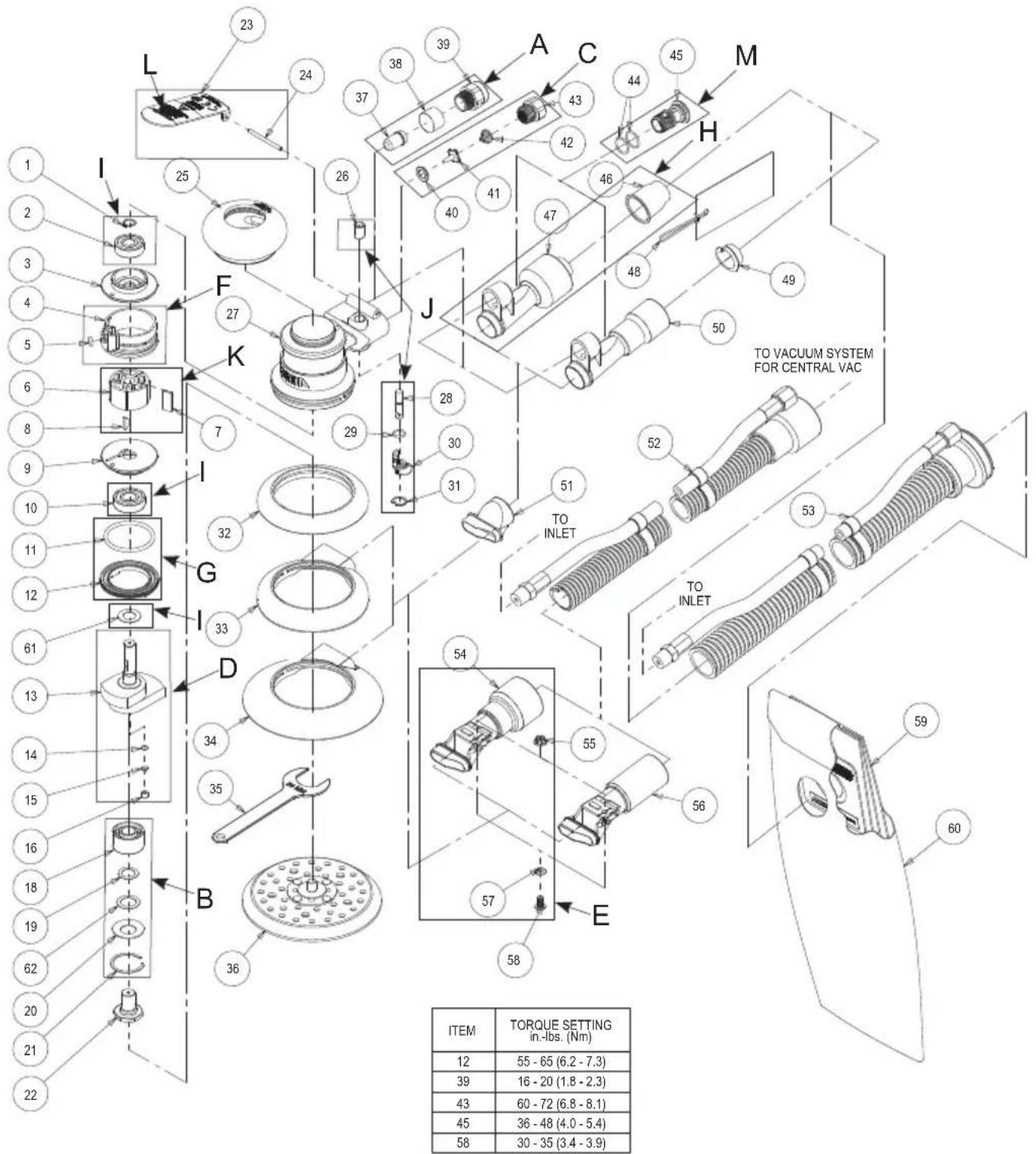 Mirka ROS 550CV - Parts Page - 1