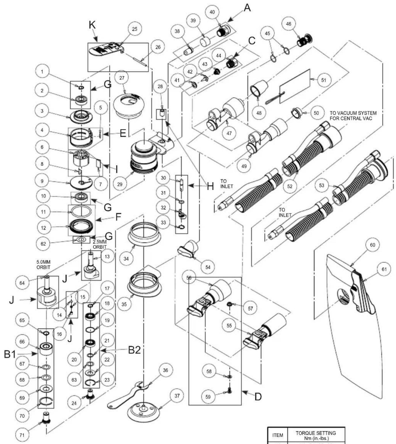 Mirka ROS 325NV - Parts Page - 1