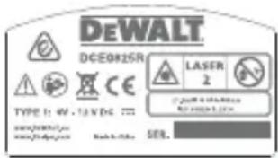 DEWALT DCE0825R - Advarselsetiketter - 5
