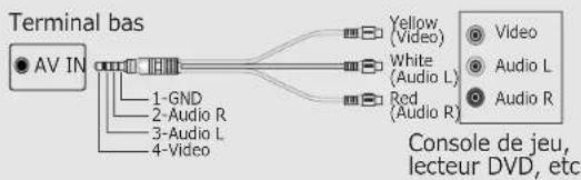 SHARP 4T-C75FV1U - Connexion prise RCA - 1
