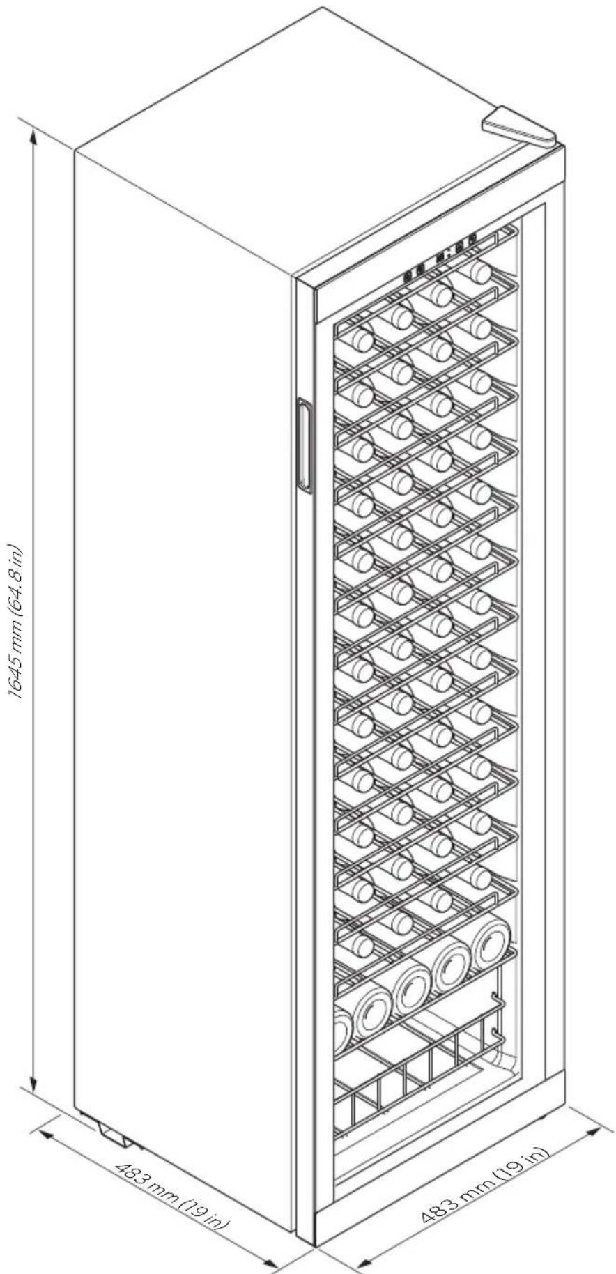DOMETIC C75F - EN Wine storage appliance - 12