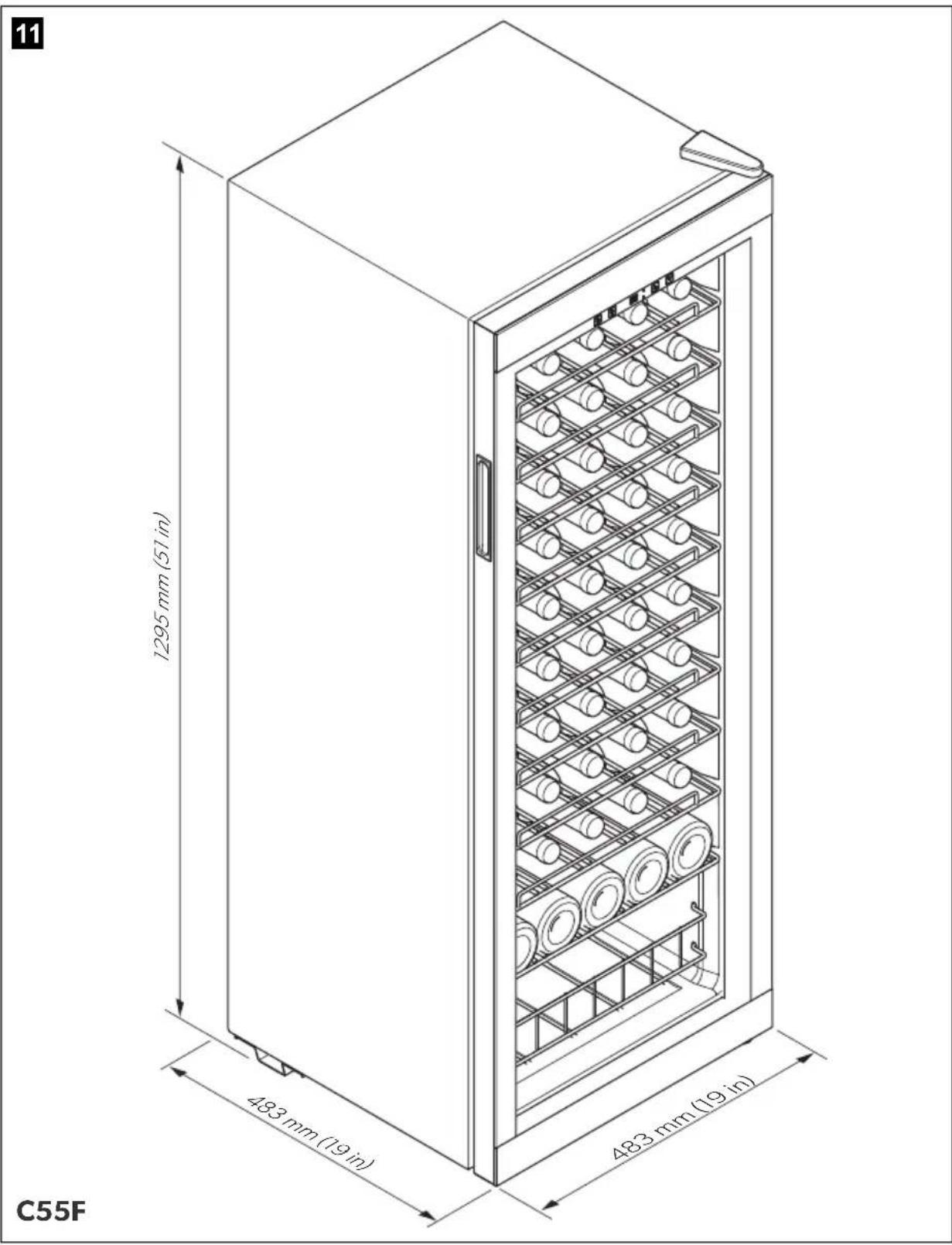 DOMETIC C75F - EN Wine storage appliance - 11