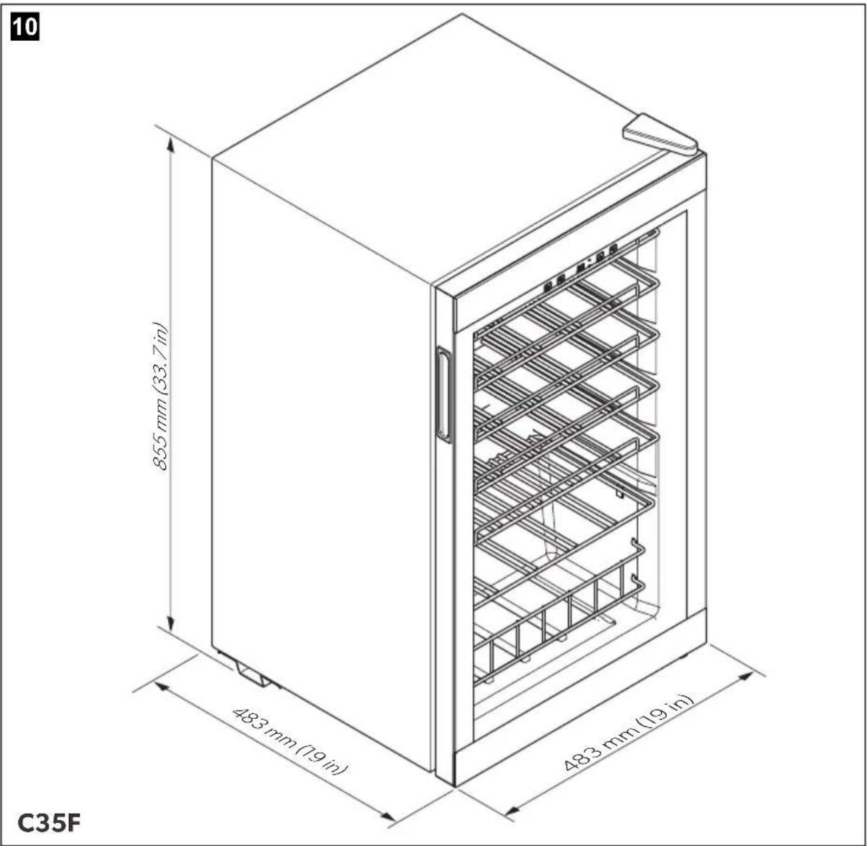 DOMETIC C75F - EN Wine storage appliance - 10
