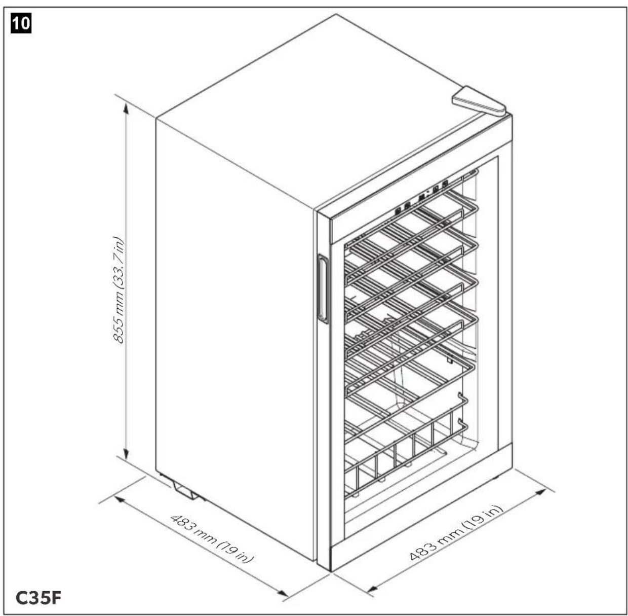 DOMETIC C55F - EN Wine storage appliance - 9