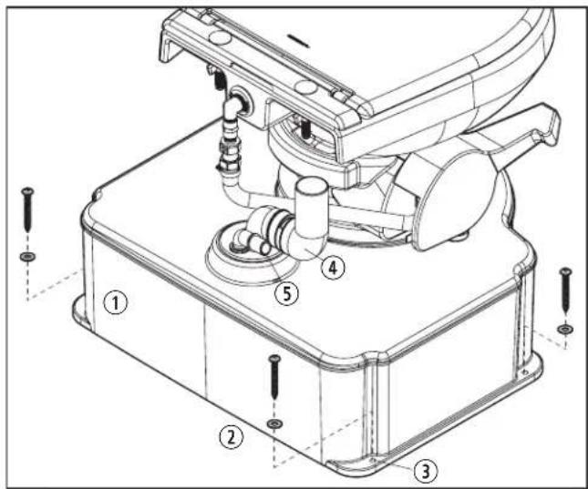 DOMETIC M65-5000 - Devuilwatertank installeren - 1