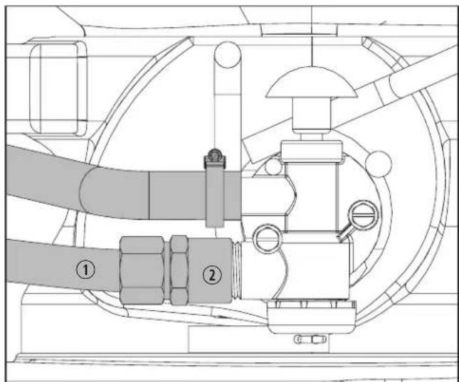 DOMETIC M65-5000 - Watertoevoer aansluten - 2