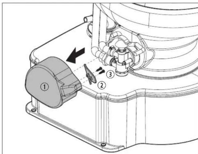 DOMETIC M65-5000 - Tilslutning af vandforsyningen - 1