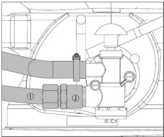 DOMETIC M65-5000 - Ansluta vattenforsörjningen - 2