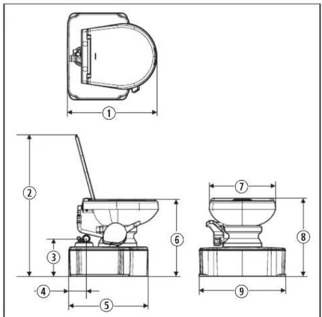 DOMETIC M65-5000 - Toalettmatt - 1