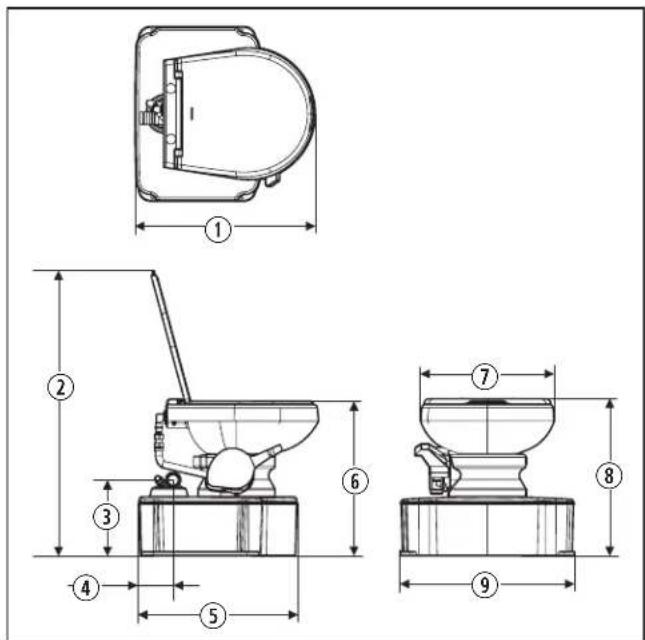 DOMETIC M65-5000 - Komponentplaceringer - 2