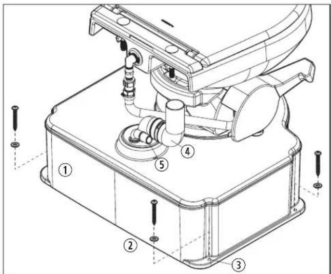 DOMETIC M65-5000 - Keräyssälioni asennus - 1