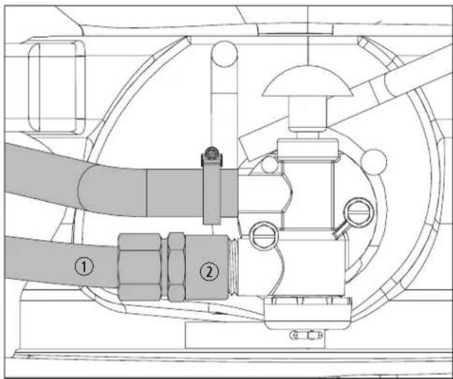DOMETIC M65-5000 - Collegamento dell'approvvigionamento di acqua - 2