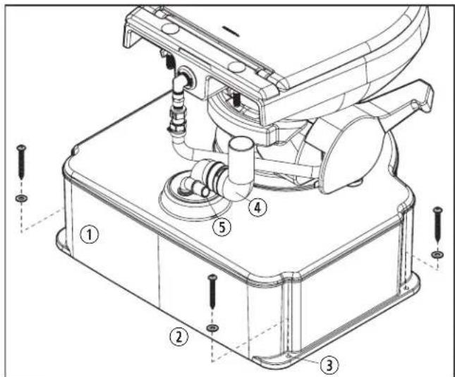 DOMETIC M65-5000 - Installation de la cuve à eux noires - 1