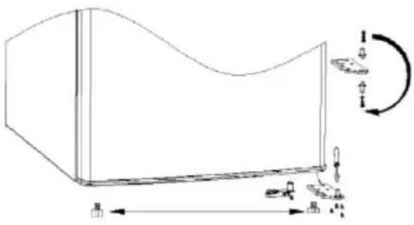 CANDY COT1S45EWH - Inverser les portes de l'appareil - 5