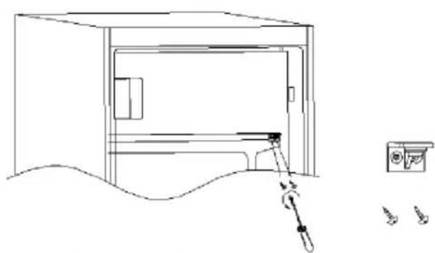 CANDY COT1S45EWH - Inversión de las puertas internas - 1