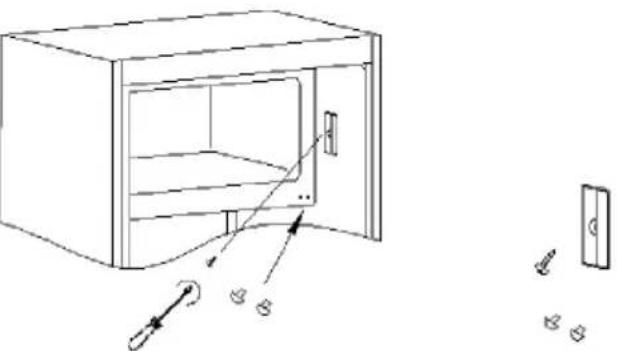 CANDY COT1S45EWH - Anschlag der Innentüren ändern - 3