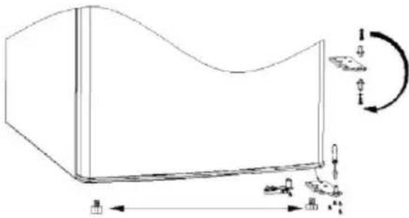 CANDY COT1S45EWH - Αντιστρέφοντας (το άνοιγμα) της πόρτας της συσκευής - 5
