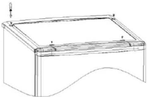 CANDY COT1S45EWH - Reversing the appliance doors - 2