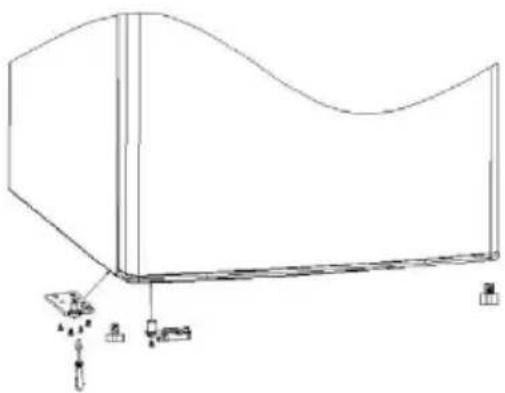 CANDY COT1S45EWH - Inverser les portes de l'appareil - 6