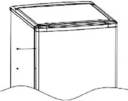CANDY COT1S45EWH - Τοποθετήστε την εξωτερική λαβή της πόρτας - 3