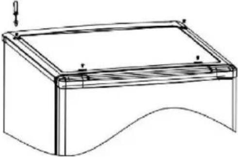 CANDY COT1S45EWH - Изменение направления открывания дверцы прибора - 10